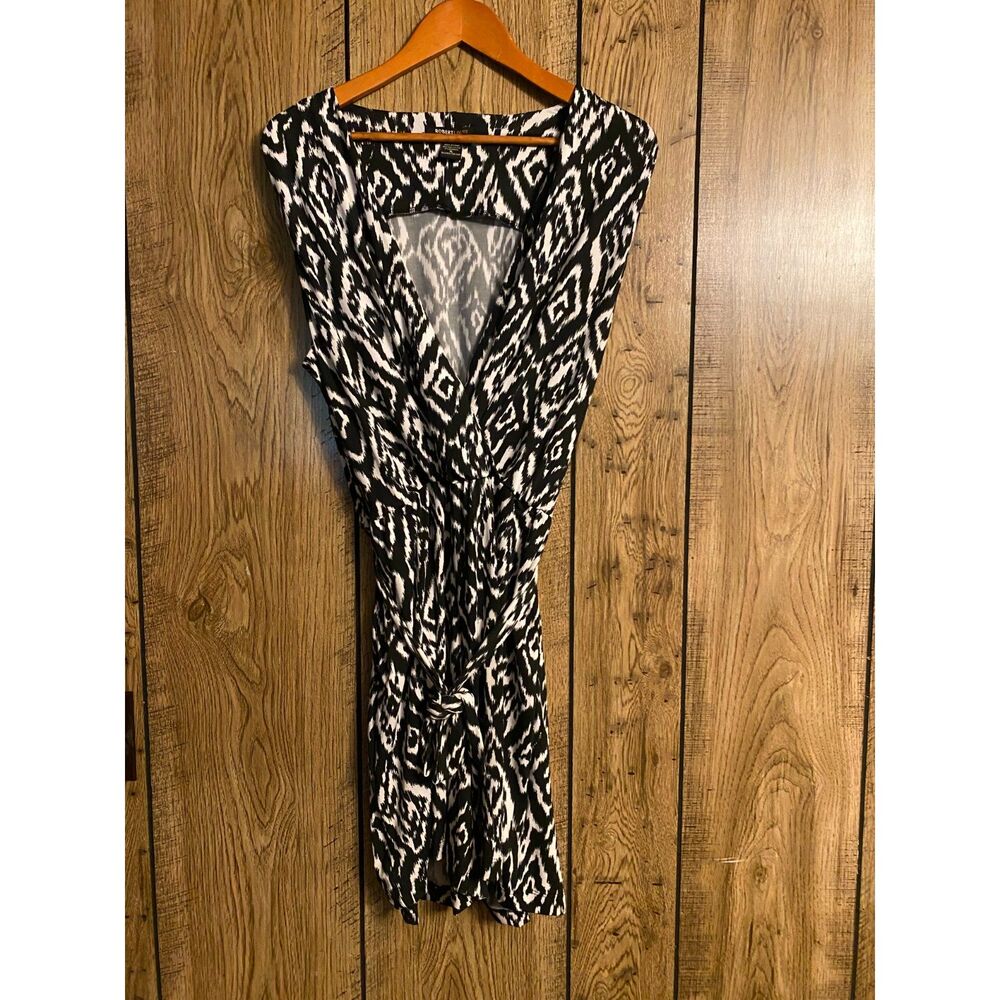 Robert Louis Romper Black & White with Waist tie XL